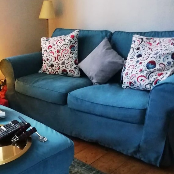 EKTORP 2 seat Sofa Cover Slipcover Hand Made With Multiple Color and Fabric Options Custom Made to Fit Ektorp Couch Etsy UK