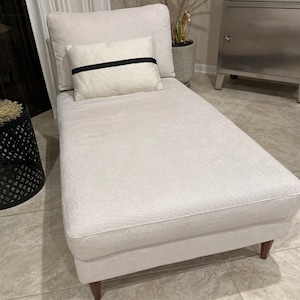 KARLSTAD Chaise Longue Cover Add on and Stand Alone Slipcover Multiple Color and Fabric Options - Custom made to fit Karlstad