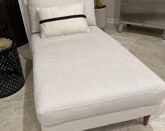 KARLSTAD Chaise Longue Cover Add on and Stand Alone Slipcover Multiple Color and Fabric Options - Custom made to fit Karlstad