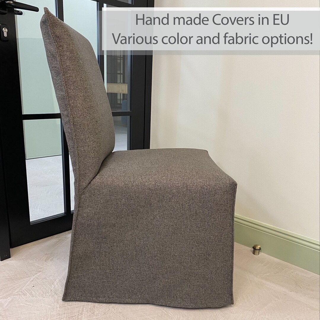 BERGMUND Chair Cover With French Seams Long Skirt Etsy