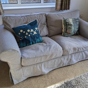 UPPLAND 2-Seat Sofa Cover Slipcover Hand Made With Multiple Color and Fabric Options Custom made to fit Uppland model loveseat