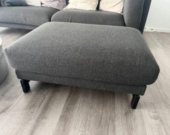 NOCKEBY Footstool Cover Slipcover Hand Made With Multiple Color and Fabric Options - Custom made to fit Nockeby footstool