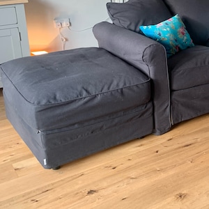 Cover for GRONLID Footstool With Storage, Slipcover Hand Made With Multiple Color and Fabric Options - Custom made to fit Gronlid Ottoman