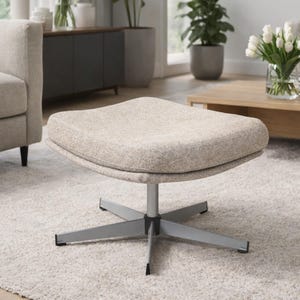 LUNNA Footstool Cover Slipcover Hand Made With Multiple Color and Fabric Options - Custom made to fit Lunna ottoman model