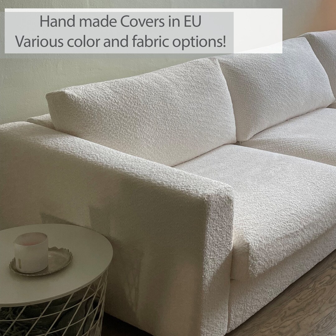 FINNALA 2seat Sofa Cover With Without Armrests Slipcover Hand Made