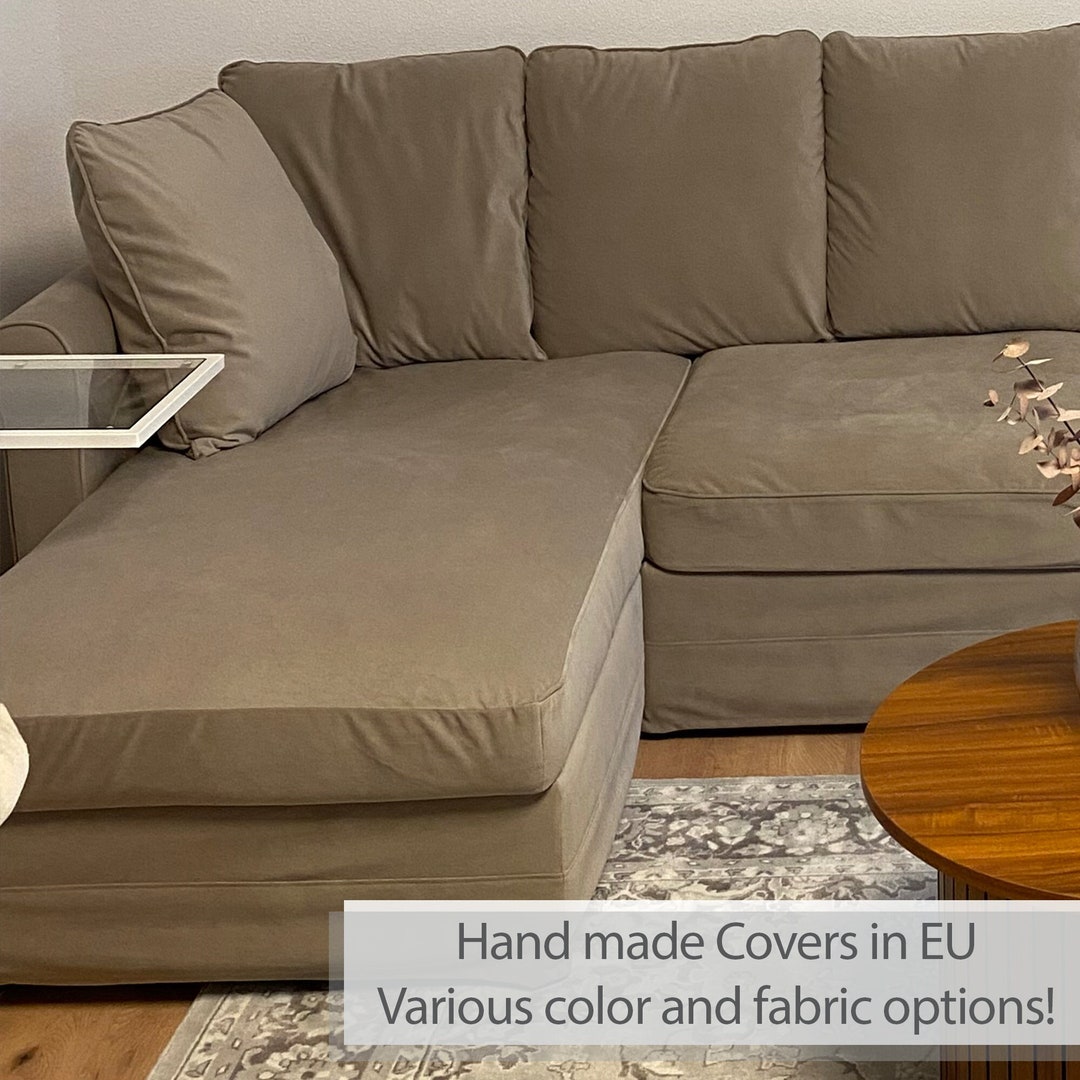 GRONLID Chaise Longue Cover With or Without Armrest Slipcover Multiple