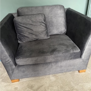 STOCKHOLM 1.5 Seat Armchair Cover Slipcover Hand Made With Multiple Color and Fabric Options - Custom made to fit Stockholm model 1,5 size