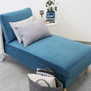 Custom Made Replacement for KARLSTAD Chaise Longue Hand Made Add on and Stand Alone Slipcover Multiple Color and Fabric Options