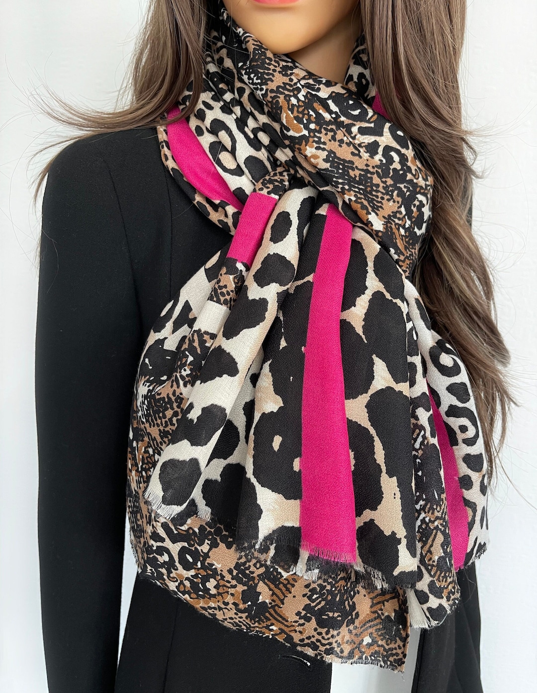 Leopard Scarf Shawl Wrap Blanket Scarf Mothers Day Gift for 