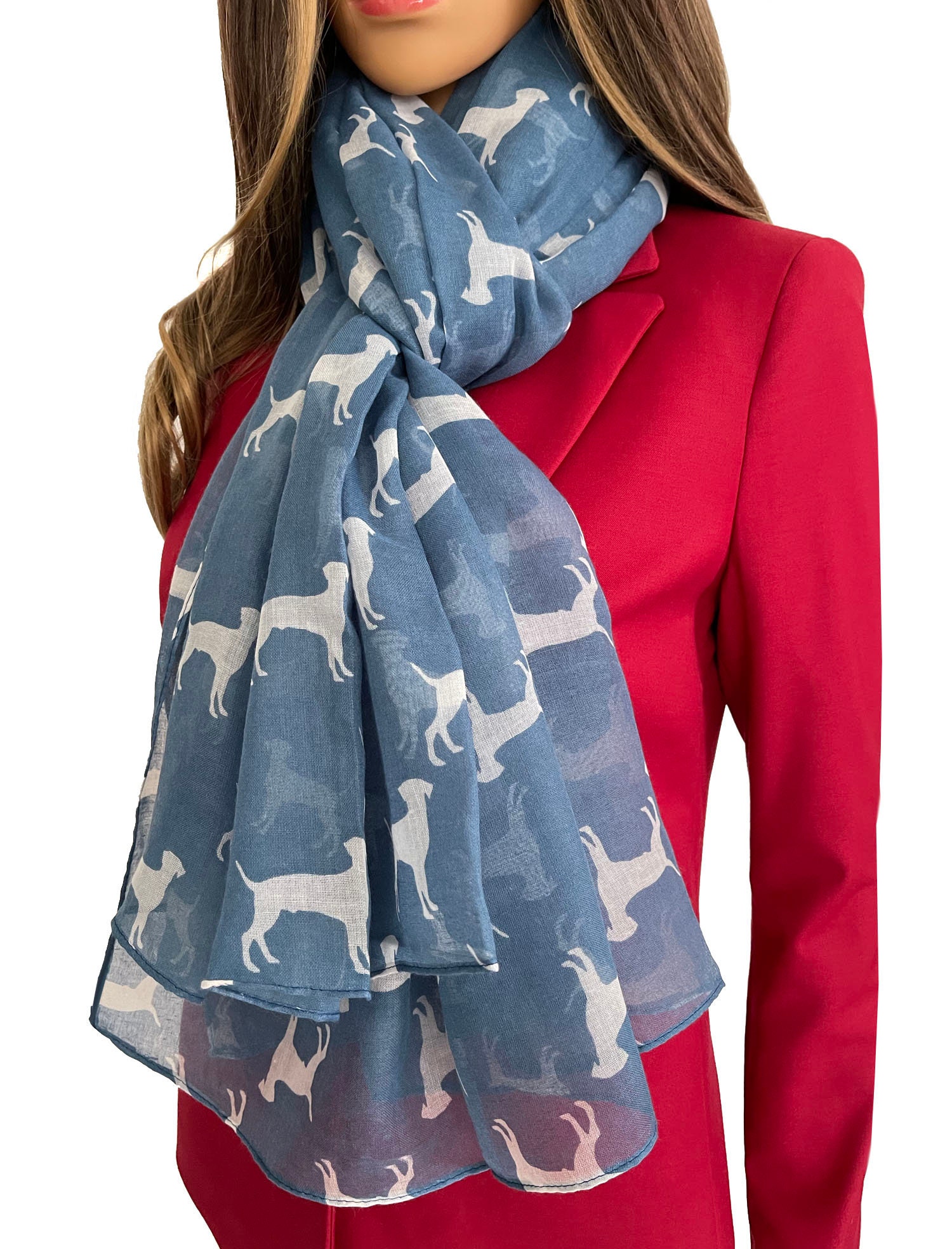 Labrador Print Scarf Retriever Dog Lover Gift Dog Scarf Womens Etsy