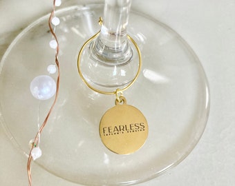 Fearless Album Inspired Wine Glass Charm