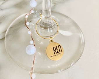 Red Album Inspired Wine Glass Charms