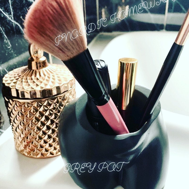 Female Clay Bum Vase Various Colours Handmade, Can Also Be Used for