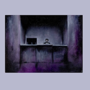 It is in our house now oil painting Twin Peaks the Return