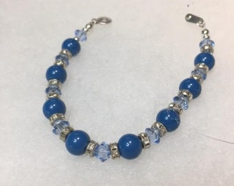 Swarovski Pearls & Crystals in Blue