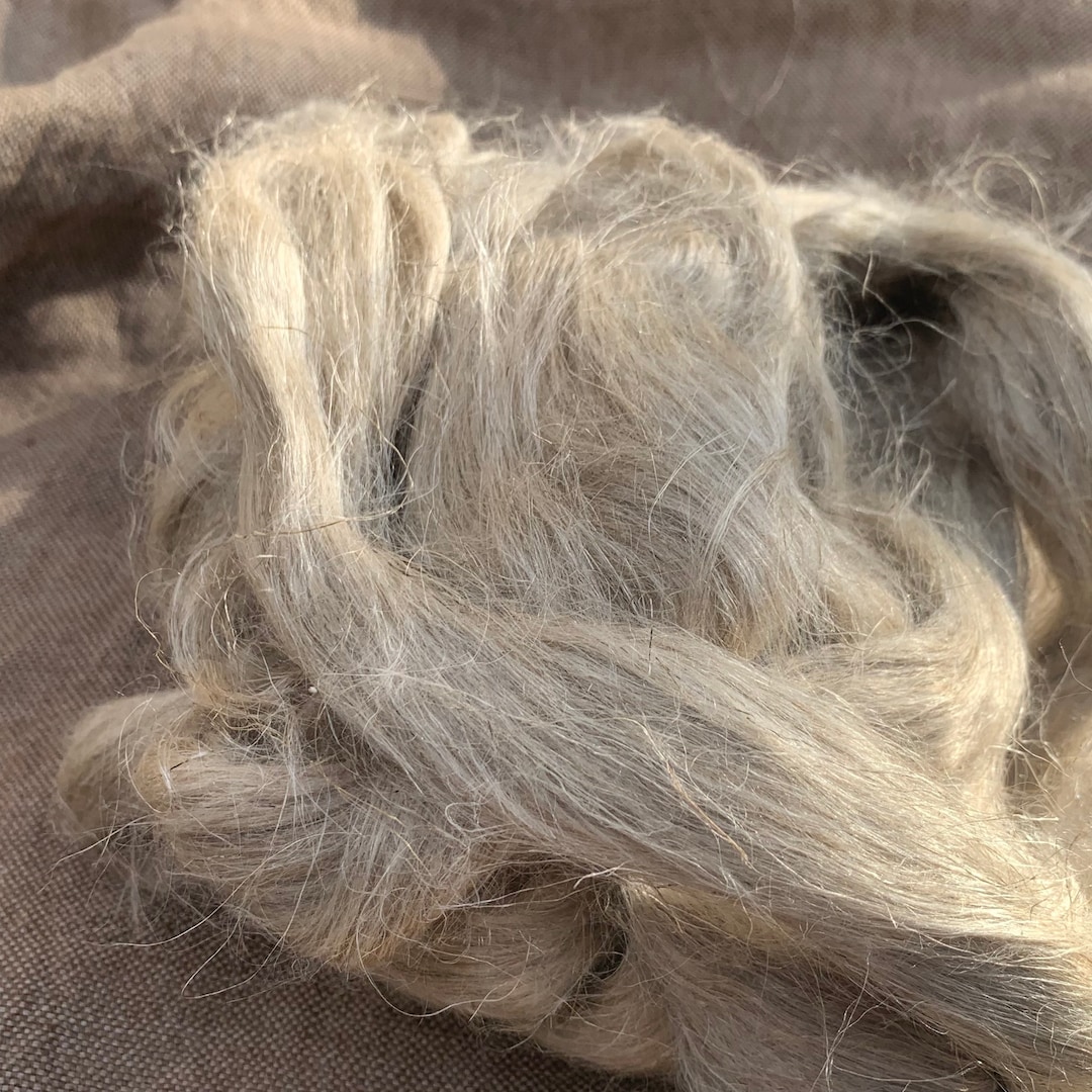 Handmade Natural Flax Tow Linen Fibres Raw Linen Etsy