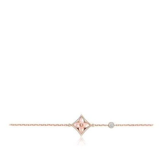 Star Blossom Necklace, Pink Gold And Diamonds