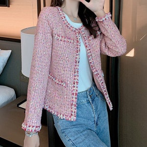 Tweed Fringe Jacket - Etsy