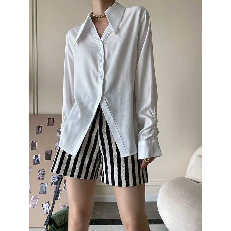 Point Collar Shirt - Etsy