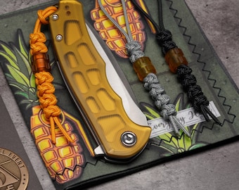 275 Paracord Diamond Knot Knife Lanyard With Ultem Bead