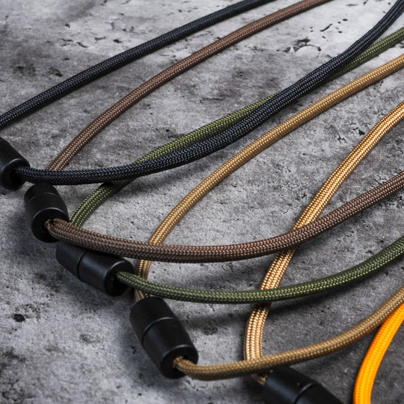 Handmade Paracord ID Lanyard: Breakaway Clasp, 70 Colors, USA Made image 3