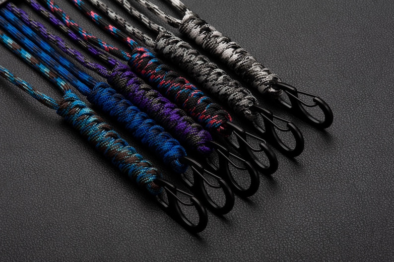 Handmade Paracord ID Lanyard: Breakaway Clasp, 70 Colors, USA Made image 4