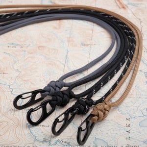 Minimal Paracord ID Lanyard: Breakaway Clasp, 70 Colors, Handmade USA
