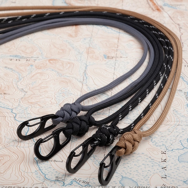 Minimal Paracord ID Lanyard: Breakaway Clasp, 70 Colors, Handmade USA