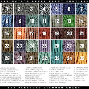 Minimal Paracord ID Lanyard: 35 Diamond Colors, Breakaway Clasp image 10
