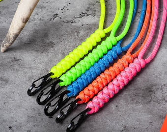 Reflective Paracord ID Lanyard: Breakaway Clasp, Handmade USA