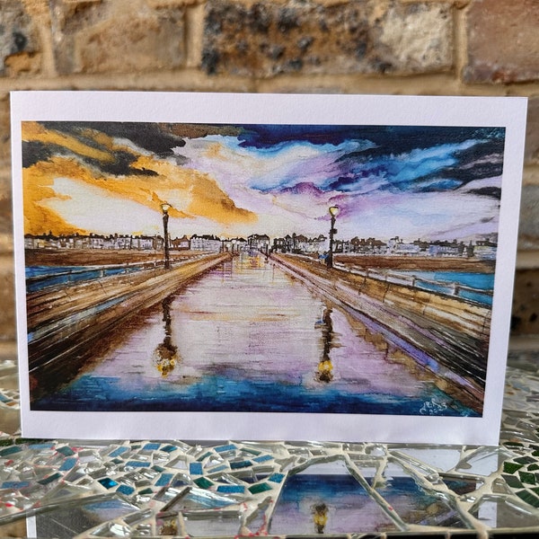 Beautiful High Quality C5 Card  “Beyond the Stormy Skies” from Deal Pier | Blank Card | free postage UK