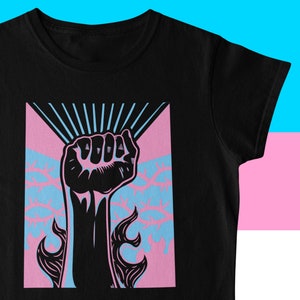 Trans Liberation T-Shirt, Transgender Non-Binary Pride T-Shirt, Gender Queer Tee, LGBTQ+, Pride Apparel, Trans Rights