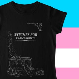 Witches for Trans Rights Tshirt, Transgender Non-Binary Pride, Gender Queer Tee, LGBTQ+, Pride Apparel, Trans Rights,