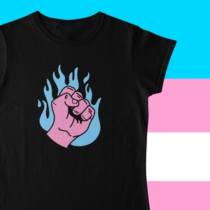 Trans Liberation T-Shirt, Transgender Non-Binary Pride T-Shirt, Gender Queer Tee, LGBTQ+, Pride Apparel, Trans Rights