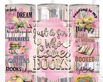 Book, Book Tumbler, Reading, Reading Tumbler, Alcohol Ink Tumbler, A Book A Day Keeps Reality Away, Non Fiction, Romance Novels, Book Lover