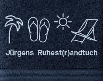 Toalla de Jubilación – Toalla Personalizada para Jubilación Bordada con Nombre – Regalo para Jubilación – Despedida de Colega o Empleado