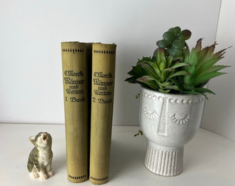 Erich Marcks Männer und Zeiten - 1911 - 2 Bände -  Vintage Buchbundle - Antiquarisches Bücherset - Deko Bücher - Stapel Antiker Bücher -