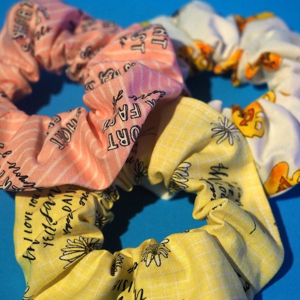 Gilmore Girls Hair Scrunchies | Lorelai Gilmore, Life is short talk fast, Luke Danes, Luke's Coffee, Thousand Yellow Daisies, Stars Hollow