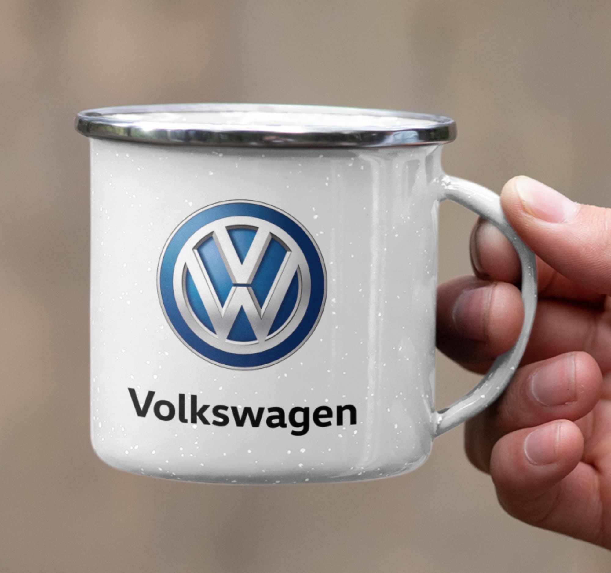 Volkswagen Car Enamel mug Graphic Coffee Mug Car Etsy