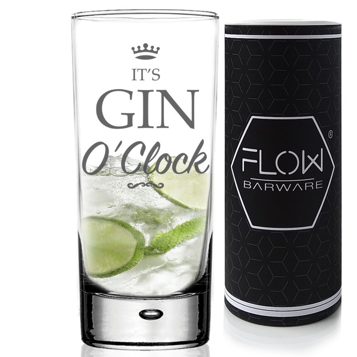 It's Gin O'clock Gin Glass Tall Highball Gin & Tonic Etsy UK