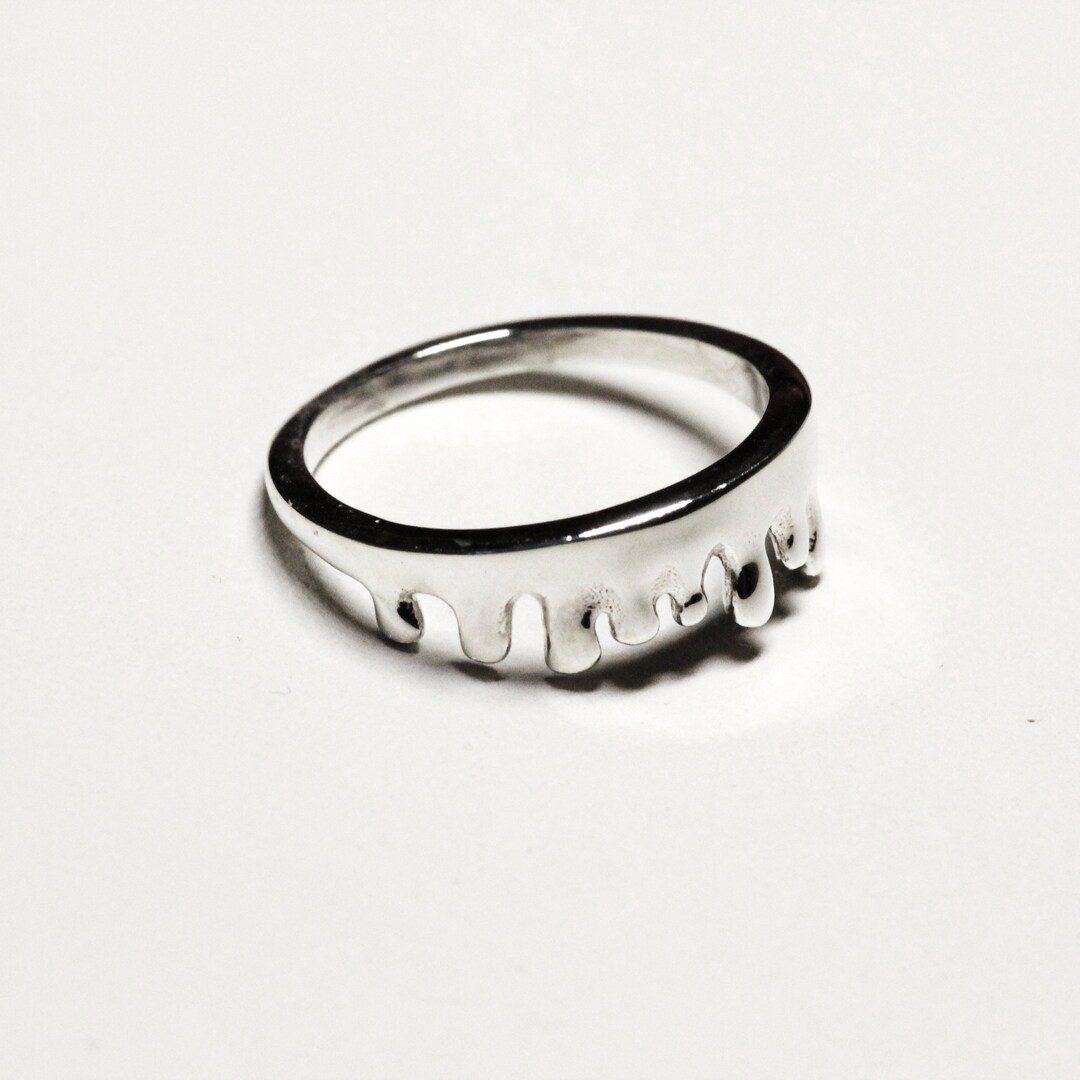 Drip Ring Edgy Alternative Jewelry Goth Jewelry Brands Etsy
