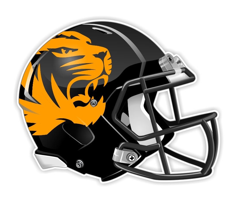 Missouri Tigers Mizzou Helmet Decal Etsy