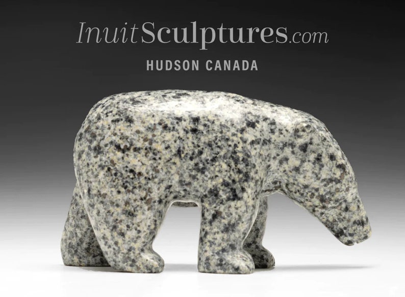 8 Walking Bear by Luke Kolola mercy Original Inuit Sculpture, Cape ...
