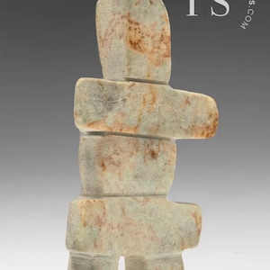 3" Inukshuk by Peter Shaa *Sedona*Inuit Sculpture Soapstone art Inuit Original Inuit Carving Serpentine Stone New Canadian Gift Idea New