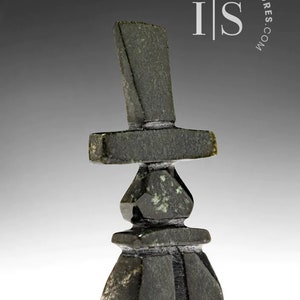 4.5” Inukshuk by Matt Oshutsiaq *Chanel* Inuit Sculpture Soapstone art Inuit Original Inuit Carving Serpentine Stone New Canadian Gift Ideas