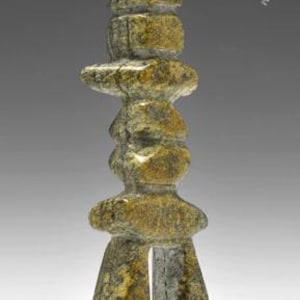 5" Inukshuk by Ning Shaa *Corky* Inuit Sculpture Soapstone art Inuit Original Inuit Carving Serpentine Stone New Canadian Gift Idea New
