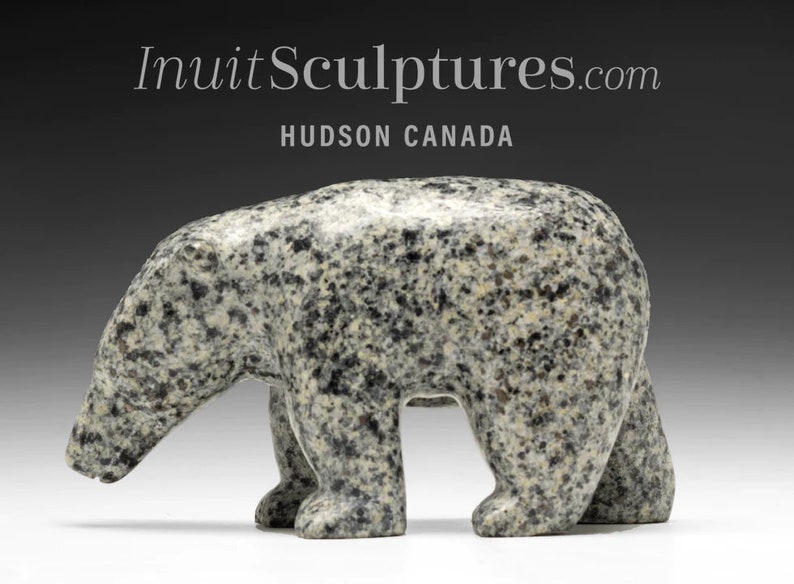 8 Walking Bear by Luke Kolola mercy Original Inuit Sculpture, Cape ...