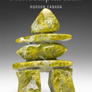 5" Inukshuk by Isaac Oqutaq *Limey* Inuit Sculpture Soapstone art Inuit Original Carving Stone New Canadian Idea New