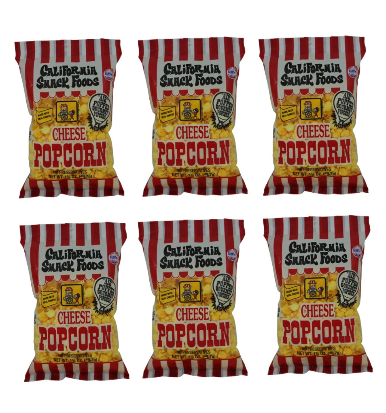 INDIVIDUAL CARNIVAL POPCORN 6pack Etsy