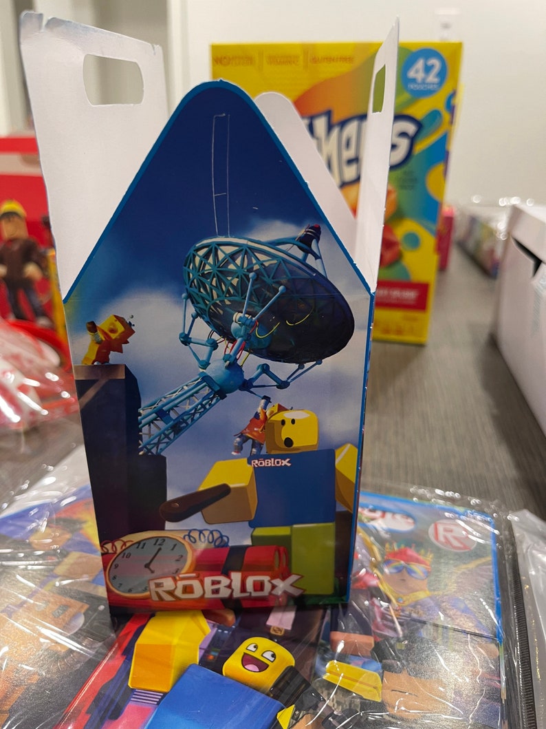 Roblox Goodie Bags Candy Party Favors Box Treats Gamer Etsy